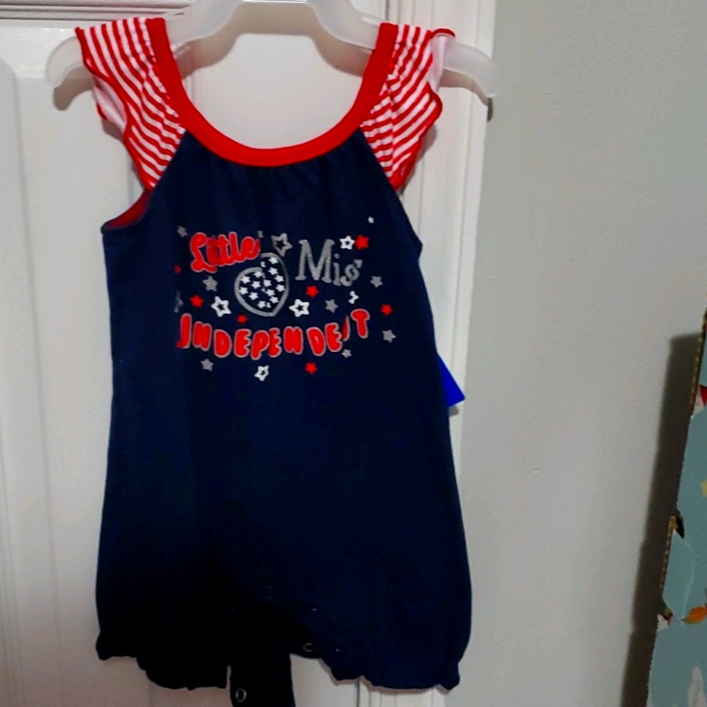 Baby's Fourth of July bodysuit
